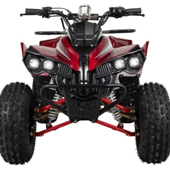 Actionbikes Motors Benzin-Jugend-Quad S-10, 125ccm, ATV, Gepäckträger, Not-Aus-Leine, Halbautomatik, Scheibenbremse Metallic/Rot Sale