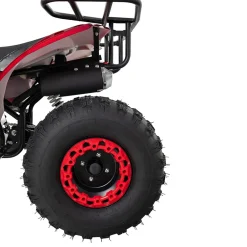 Actionbikes Motors Benzin-Jugend-Quad S-10, 125ccm, ATV, Gepäckträger, Not-Aus-Leine, Halbautomatik, Scheibenbremse Metallic/Rot Sale