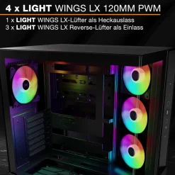 Geh Light Base 500 LX Black PC-Gehäuse ^ be quiet! Hot