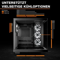Geh Light Base 500 LX Black PC-Gehäuse ^ be quiet! Hot