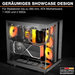 Geh Light Base 500 LX Black PC-Gehäuse ^ be quiet! Hot