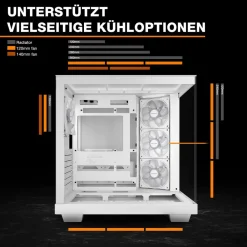 be quiet! Geh Light Base 500 LX White PC-Gehäuse Best