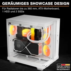 be quiet! Geh Light Base 500 LX White PC-Gehäuse Best