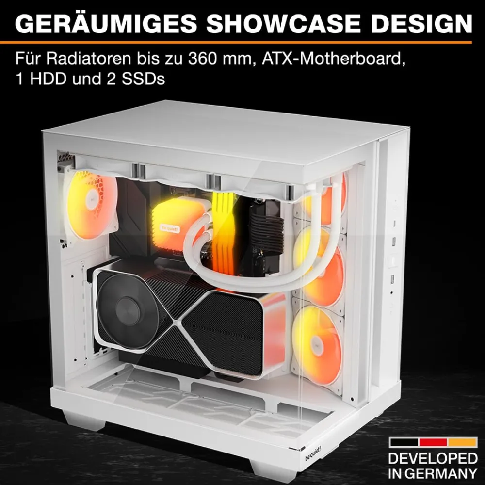 be quiet! Geh Light Base 500 LX White PC-Gehäuse Best