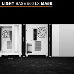 be quiet! Geh Light Base 500 LX White PC-Gehäuse Best