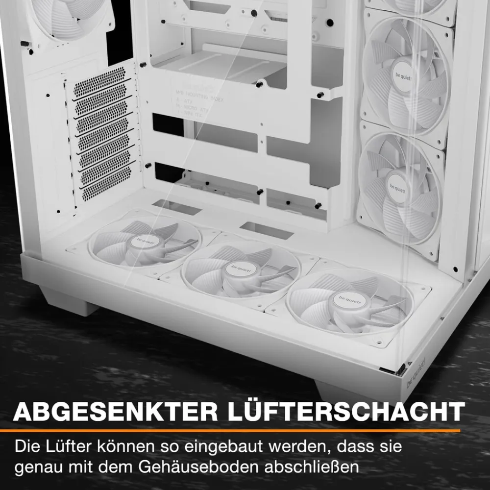 be quiet! Geh Light Base 500 LX White PC-Gehäuse Best