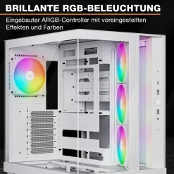 be quiet! Geh Light Base 500 LX White PC-Gehäuse Best