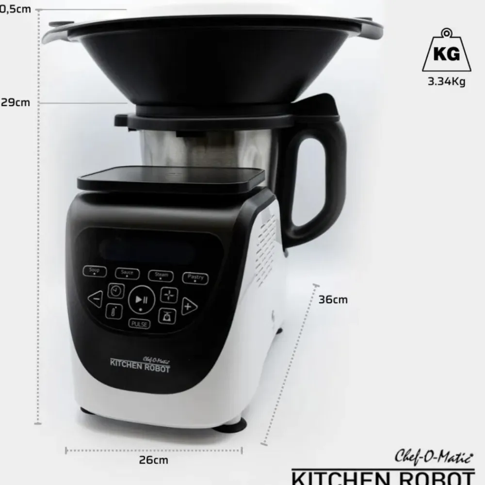 ® Küchenmaschine mit Kochfunktion - Mixer - Dampfgarer Chef O Matic Kitchen Robot ^ Best Direct Discount