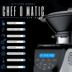 ® Küchenmaschine mit Kochfunktion - Mixer - Dampfgarer Chef O Matic Kitchen Robot ^ Best Direct Discount