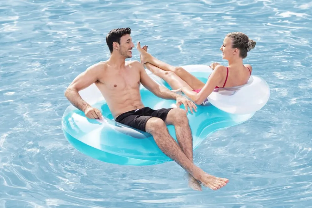 Bestway 2-Personen-Schwimmring Cool Comfort™ mit Rückenlehne 171 x 104 x 47 cm Hot