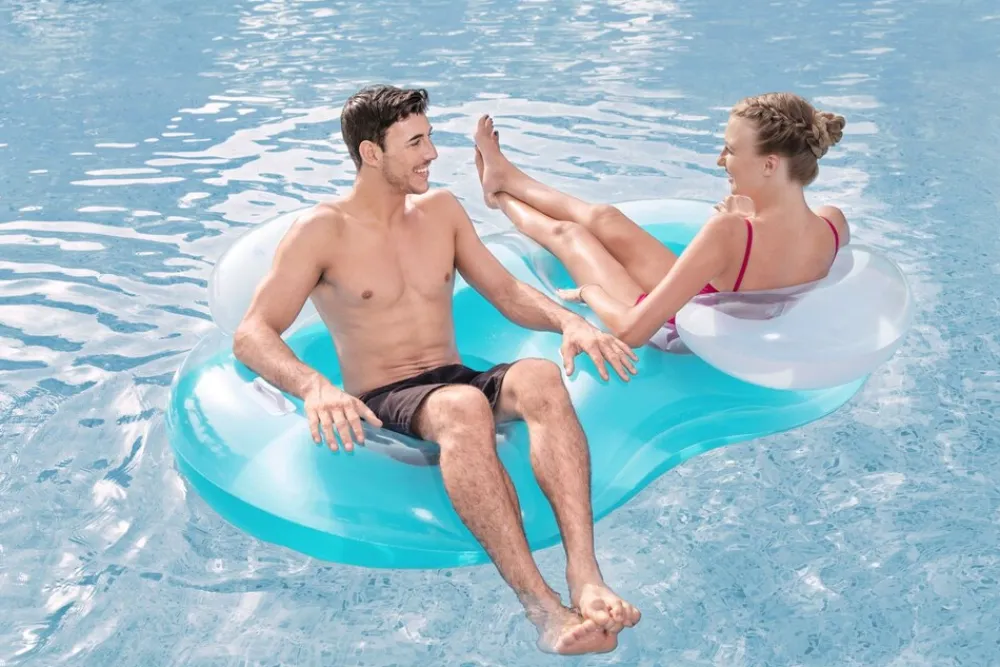Bestway 2-Personen-Schwimmring Cool Comfort™ mit Rückenlehne 171 x 104 x 47 cm Hot