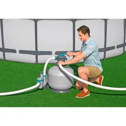 Bestway Inflatables Bestway Sandfilteranlage Sandfilterpumpe 11355l/h Pool Filteranlage mit Timer Clearance