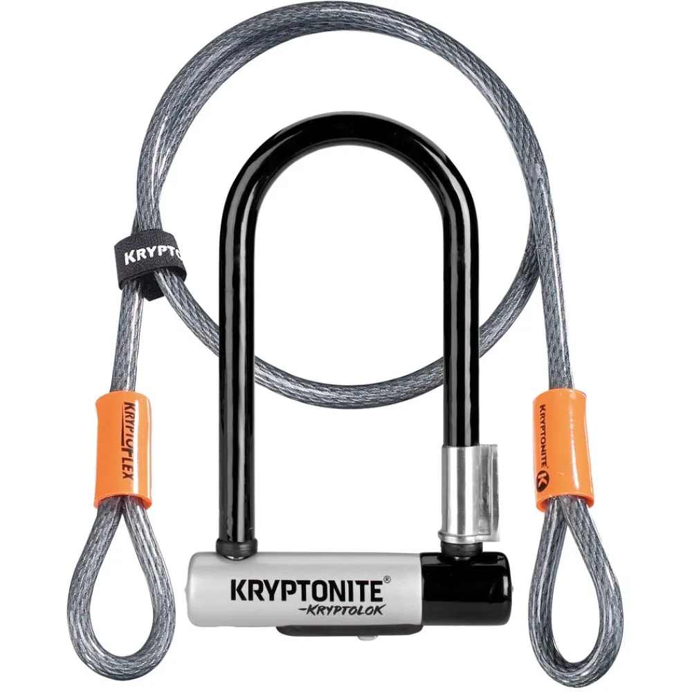 Bügelschloss KryptoLok Mini-7 mit 4' Flexkabel ^ 71 Kryptonite Clearance