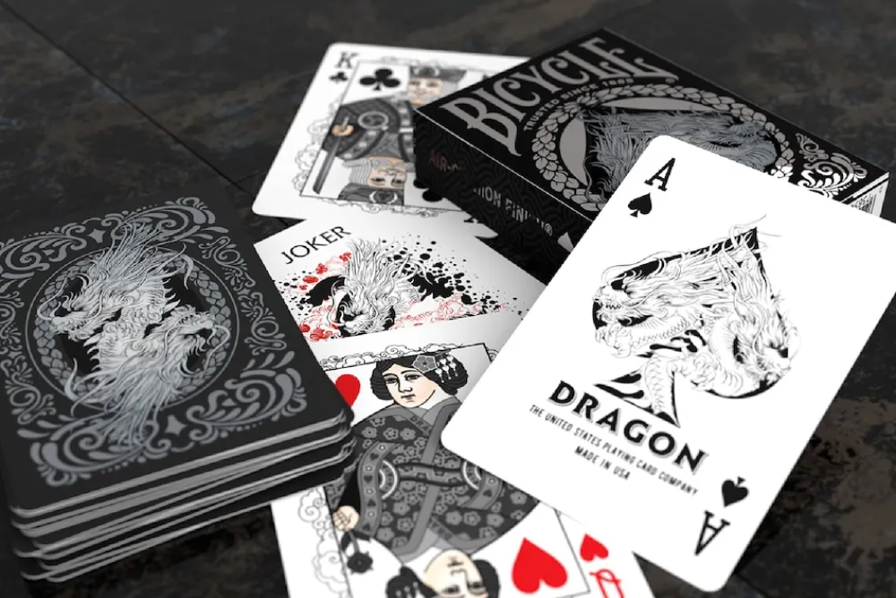 Cartamundi Bicycle® Kartendeck - Black Dragon Kartenspiel Spielkarten Pokerkarten Single Deck Hot