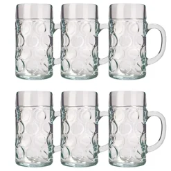 Bierglas, Bierkrug, Maßkrug, Bierseidel 6er Set Biergläser, ISAR - 0,5 Liter ^ ich-zapfe Hot