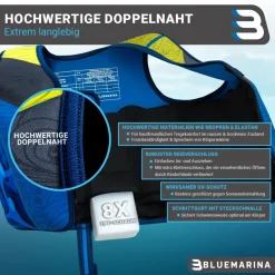 Bluemarina Kinder Schwimmhilfe (S, Mermaid) Hot