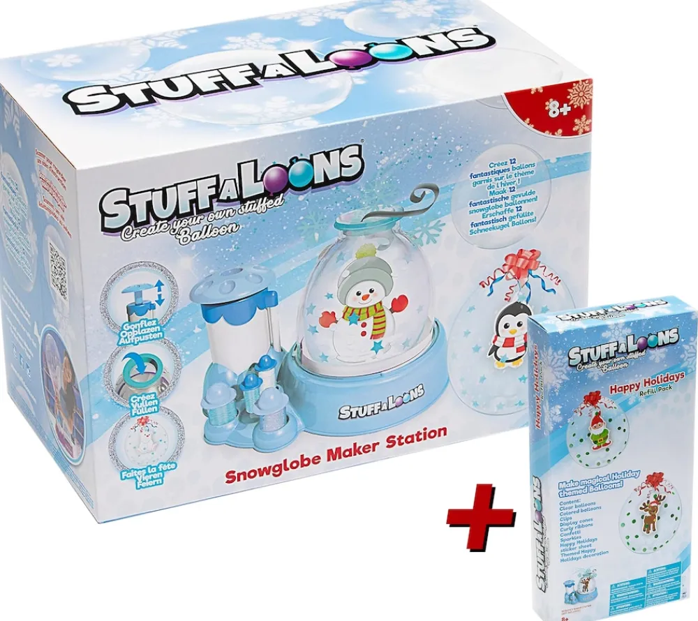 BOTI Stuffaloons Schneekugel Station + Holiday Refill Pack – Bundle ab 8 Jahren Clearance
