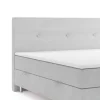 Boxspringbett RIO mit Bettkasten 180 x 200 cm Webstoff Bett Bettkasten Topper - versch. Ausführungen - Grau ^ M-Punkt New