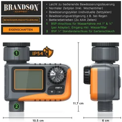 Bewässerungssystem mit Regenverzögerung, Wasserzeitschaltuhr, automatische Steuerung ^ Brandson Sale
