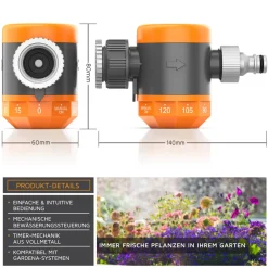 Bewässerungsuhr - Wasserzeitschaltuhr - Bewässerungssteuerung - Bewässerungssystem - einfache manuelle Bewässerung - automatisch - Timer ^ Brandson Clearance