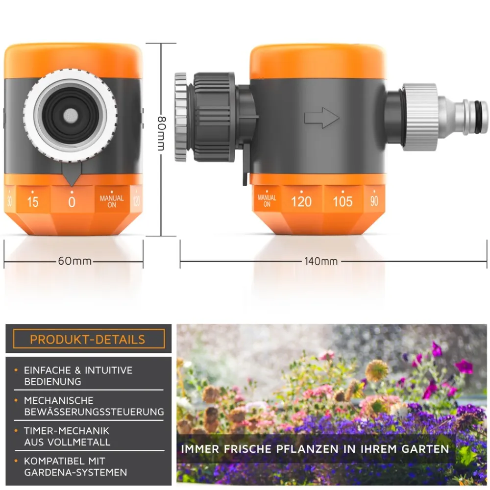 Bewässerungsuhr - Wasserzeitschaltuhr - Bewässerungssteuerung - Bewässerungssystem - einfache manuelle Bewässerung - automatisch - Timer ^ Brandson Clearance