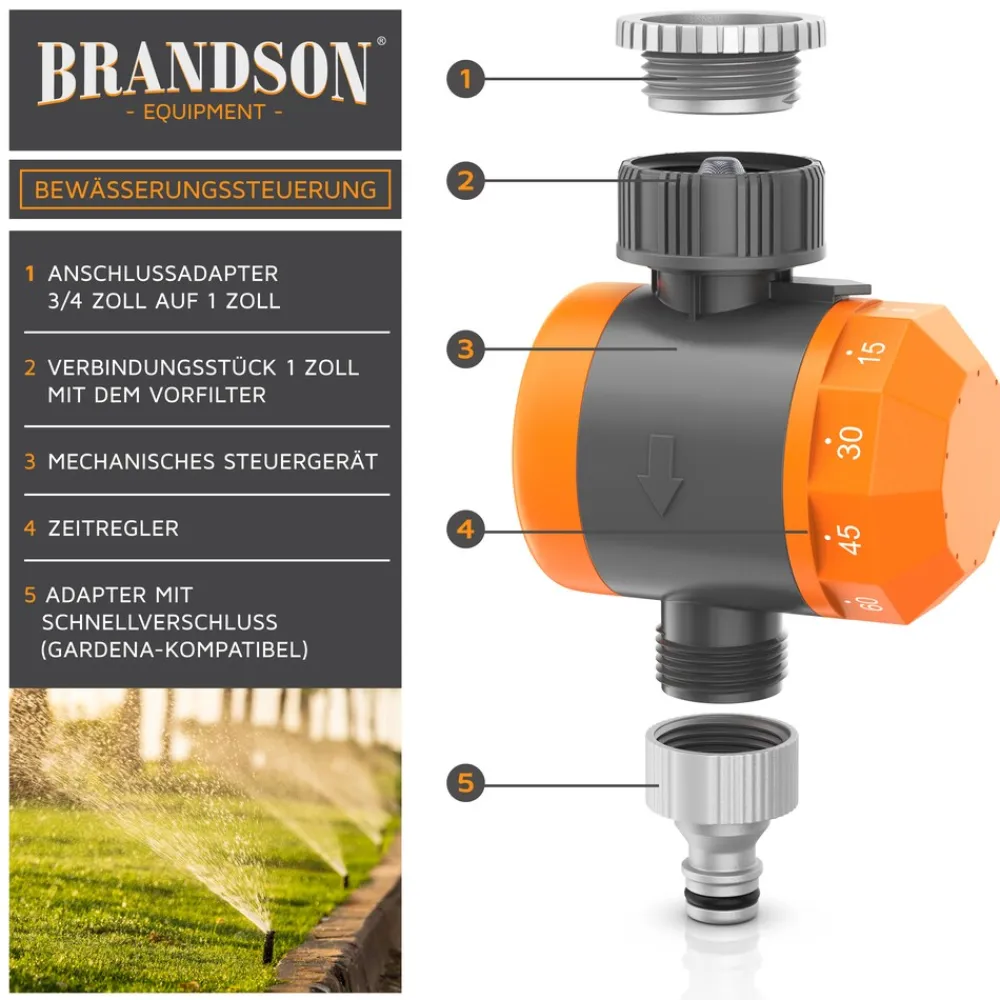 Bewässerungsuhr - Wasserzeitschaltuhr - Bewässerungssteuerung - Bewässerungssystem - einfache manuelle Bewässerung - automatisch - Timer ^ Brandson Clearance