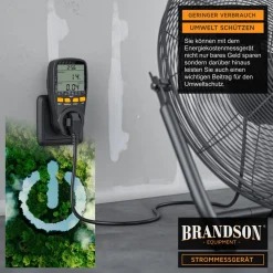 - digitales Energiekostenmessgerät - Strommessgerät, Energiekosten Anzeige - Stromzähler Steckdose - 3680W - Energiemessgerät ^ Brandson Hot