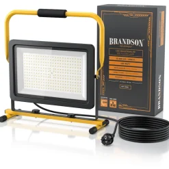 Brandson LED Baustrahler, 150 W, Arbeitsleuchte, warmweiß, robust Hot