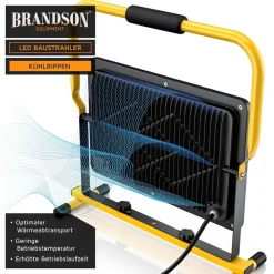Brandson LED Baustrahler, 150 W, Arbeitsleuchte, warmweiß, robust Hot