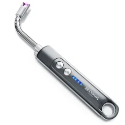 Brandson - Stabfeuerzeug, Lichtbogen Feuerzeug elektrisch, 100 Zündvorgänge, USB aufladbar Kerzenanzünder für Küche, Kerzen, Gasherde, Grill, Kamin Outlet