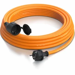 Verlängerungskabel, Typ F Schutzkontakt, Stromkabel Verlängerung für den Außenbereich 3500W, Outdoor, IP44 - 10m ^ Brandson Hot