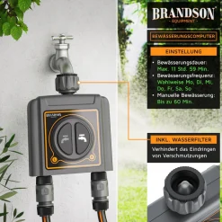 Wifi Bewässerungsuhr, automatische Gartenbewässerung, Wasserzeitschaltuhr, systemfähig ^ Brandson Online