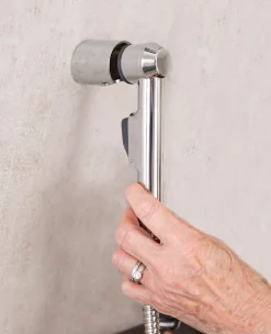 Brausekopf Santa Cruz mit Wandhalterung und Start-Stop ^ Ridder Best