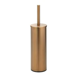 BAMBER WC-Bürstengarnitur Messing Gold Kupfer matt 95x342x105 mm für Bad & WC >> zum Bohren ^ BRILLANTBAD Sale