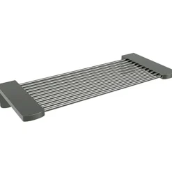 BAPHIT Duschablage Edelstahl Messing Metallic Grau matt 110x270x40 mm für Bad & WC >> zum Bohren ^ BRILLANTBAD Hot