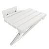 BELP Duschklappsitz Edelstahl Weiß Kunststoff mit Abdeckung 440x460x450 mm, 200 kg Traglast für Bad & WC >> zum Bohren ^ BRILLANTBAD Online