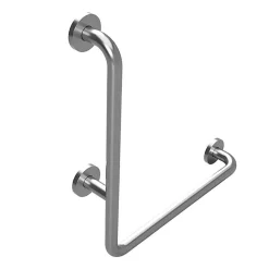BELP Haltegriff Links Edelstahl gebürstet mit Abdeckung 630x680x110 mm, 120 kg Traglast für Bad & WC >> zum Bohren ^ BRILLANTBAD Sale