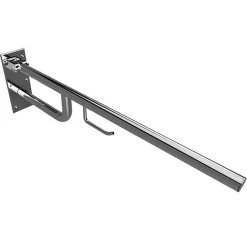 BRILLANTBAD BELP Stützklappgriff mit Toilettenpapierhalter Edelstahl poliert 100x250x850 mm, 120 kg Traglast für Bad & WC >> zum Bohren Sale