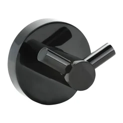 BRILLANTBAD BEMATIT Doppelkleiderhaken Messing Metallic Grau poliert 55x55x50 mm für Bad & Küche >> zum Bohren oder Kleben* Hot