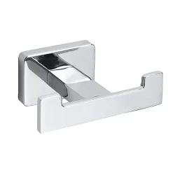 BRILLANTBAD BIKI Doppelkleiderhaken Chrom poliert 84x36x60 mm für Bad & Küche >> zum Bohren