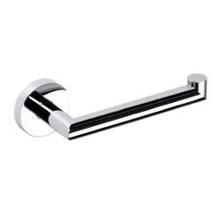 BOMEGA Papierrollenhalter Rechts ohne Deckel Messing Chrom poliert 175x55x70 mm für Bad & WC >> zum Bohren oder Kleben* ^ BRILLANTBAD New