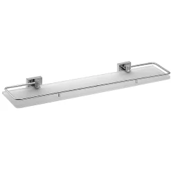 BRILLANTBAD META Glasablage Messing Chrom poliert 600x55x130 mm für Bad & Küche >> zum Bohren