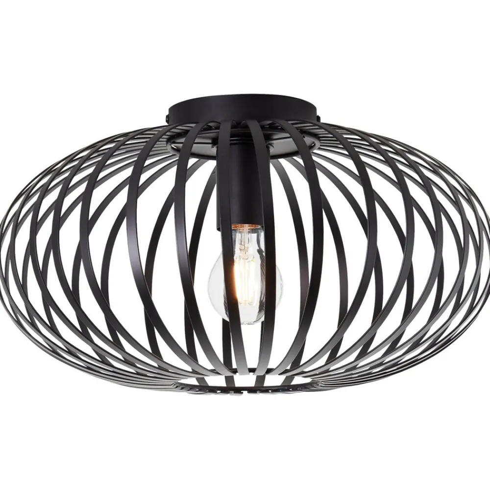 Brilliant Bremen Deckenleuchte 40cm schwarz | 1x A60, E27, 40W, geeignet für Normallampen (nicht enthalten) New