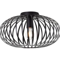 Brilliant Bremen Deckenleuchte 40cm schwarz | 1x A60, E27, 40W, geeignet für Normallampen (nicht enthalten) New