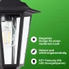 Brilliant Carleen Wandleuchte Aussen Hängend Schwarz - Außenwandleuchte E27 IP44 - Wetterfeste Außenlampe für Garten, Terrasse & Eingang - LED geeignet - 31cm Hoch Clearance