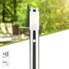 Brilliant Chorus Außenlampe mit Bewegungsmelder - Edelstahl-Stehleuchte IP44 für Garten & Einfahrt - 80 cm hoch, für Standard- und E27- Leuchtmittel (nicht enthalten) Discount