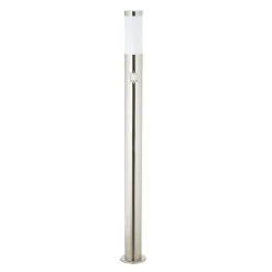 Brilliant Chorus Außenlampe mit Bewegungsmelder - Edelstahl-Stehleuchte IP44 für Garten & Einfahrt - 80 cm hoch, für Standard- und E27- Leuchtmittel (nicht enthalten) Discount