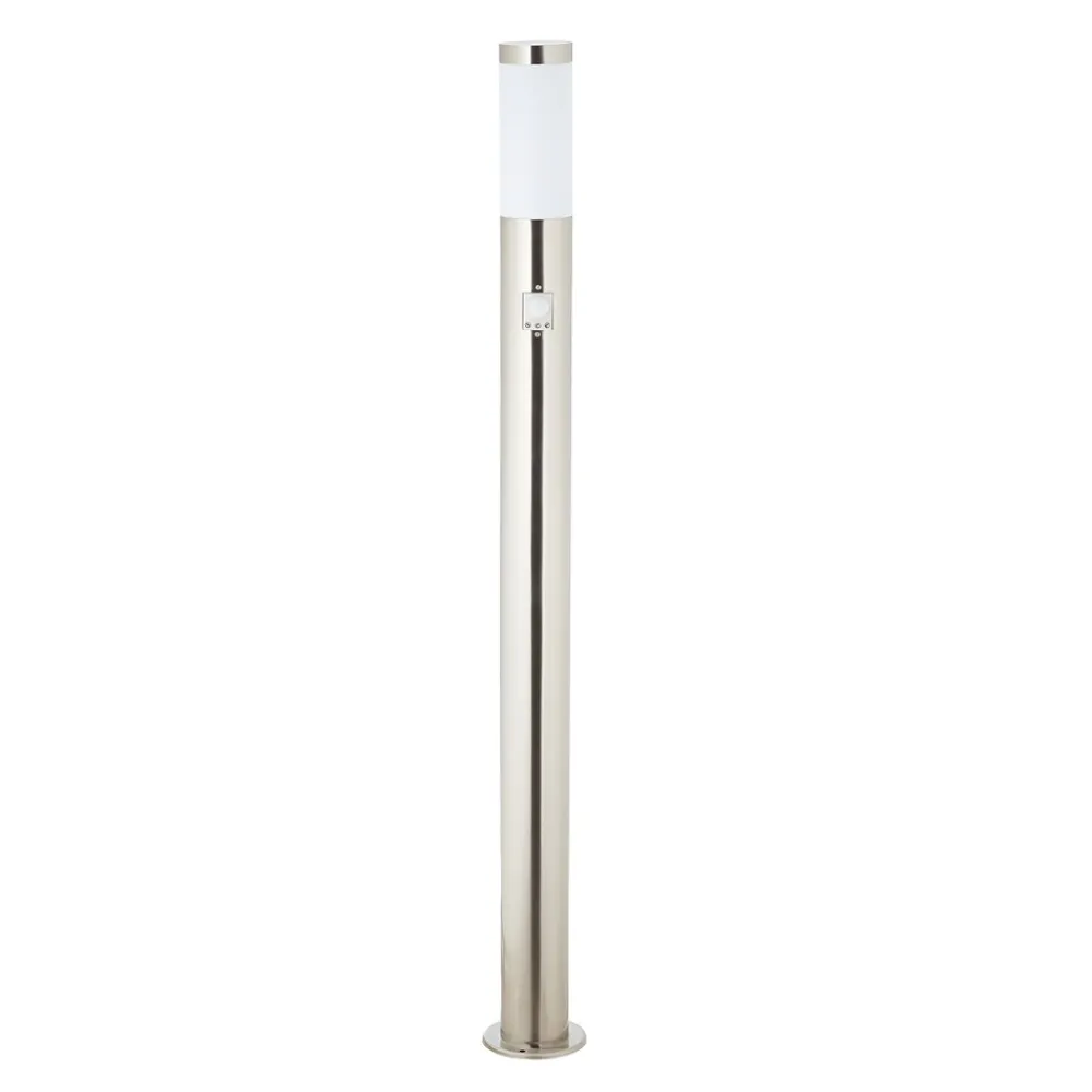 Brilliant Chorus Außenlampe mit Bewegungsmelder - Edelstahl-Stehleuchte IP44 für Garten & Einfahrt - 80 cm hoch, für Standard- und E27- Leuchtmittel (nicht enthalten) Discount