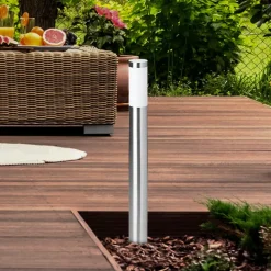 ? Chorus Wegeleuchte Edelstahl 81 cm - Außenleuchte mit IP44 Spritzwasserschutz, geeignet für LED & Normallampen, ideal für Gartenwege & Einfahrten? ^ Brilliant Discount