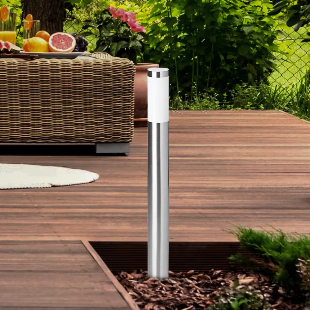 ? Chorus Wegeleuchte Edelstahl 81 cm - Außenleuchte mit IP44 Spritzwasserschutz, geeignet für LED & Normallampen, ideal für Gartenwege & Einfahrten? ^ Brilliant Discount